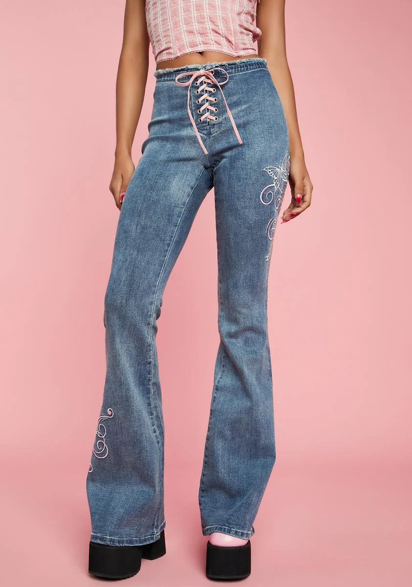House Party Denim Flare Jeans