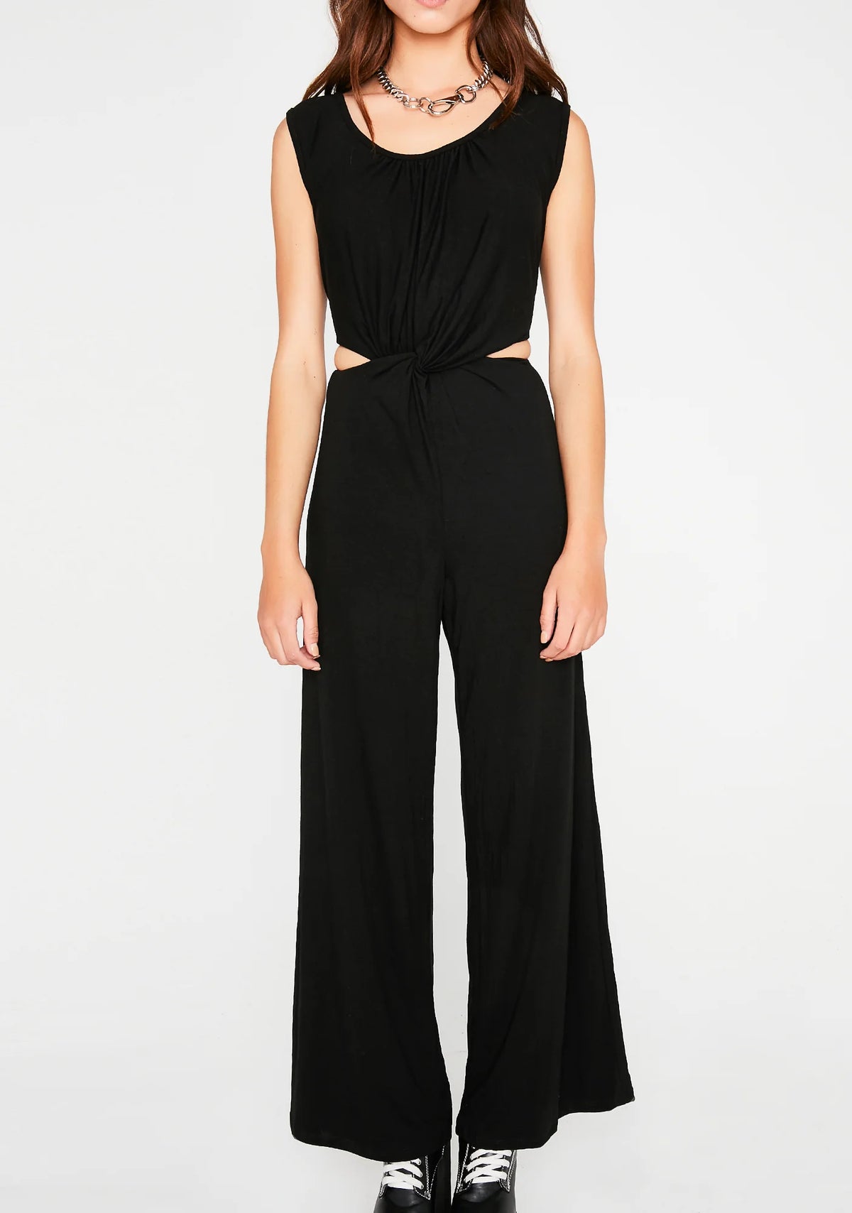 Just A Peek Cut-Out Jumpsuit