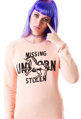 Missing Stolen Unicorn Sweatshirt