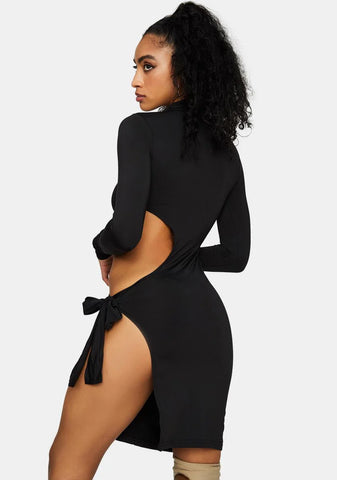 Can't Stop Staring Cut-Out Mini Dress