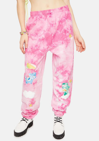In The Clouds Bears Tie Dye Sweatpants