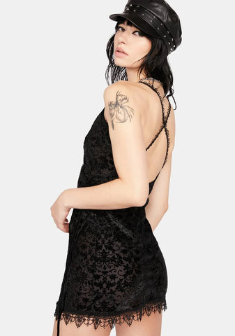 Lace Detail Mini Dress