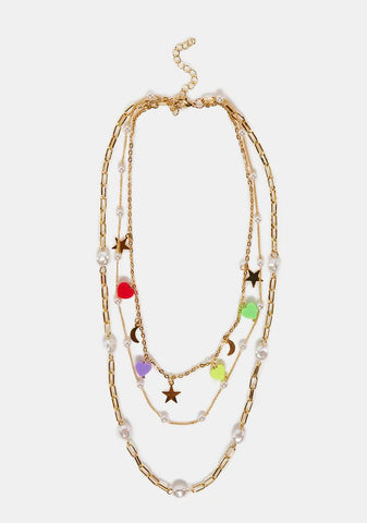 Celestial Seas Layered Necklace