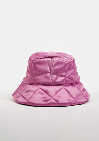 Pink Quilted Bucket Hat