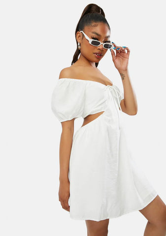 Springtime Kisses Cutout Mini Dress