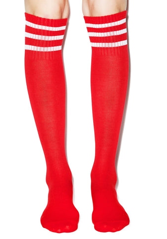Varsity Valentine Knee High Socks