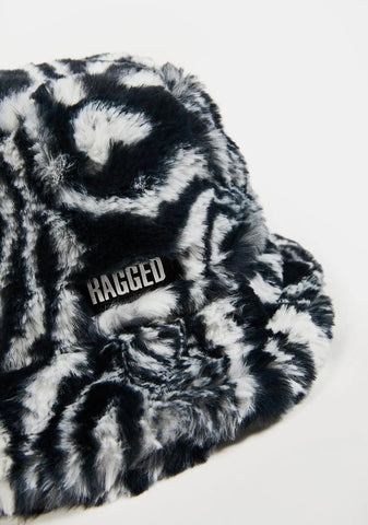 Blur Fuzzy Bucket Hat