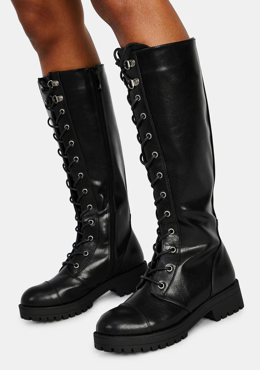 Vandal Tall Combat Boots