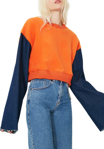 Double Crosser Cropped Sweatshirt