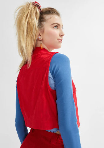 Spill It All Corduroy Vest