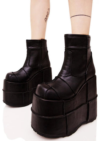 Stack-201 Unisex Platform Ankle Boots