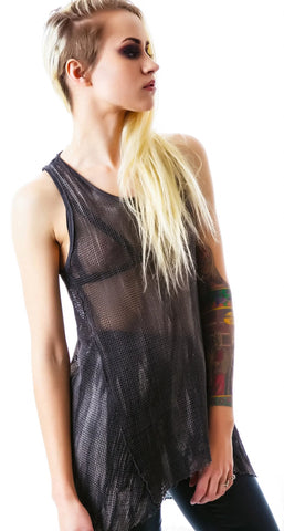 Industrial Mesh Tank - Black