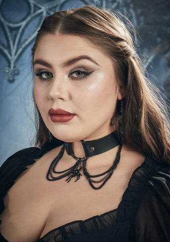 Arachnophobia Chain O-Ring Choker