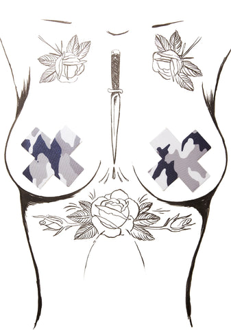 Camo Cross Pasties