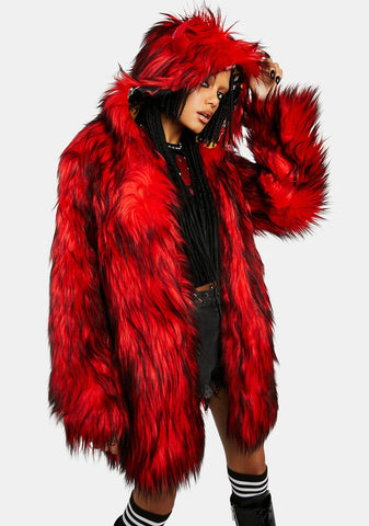 Mischief Maker Faux Fur Coat