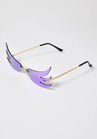 Lilac Above The Clouds Wing Sunglasses