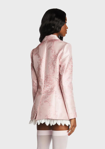 Sweet Smitten Embraces Brocade Blazer