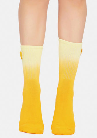 Love My Life Ombre Crew Socks