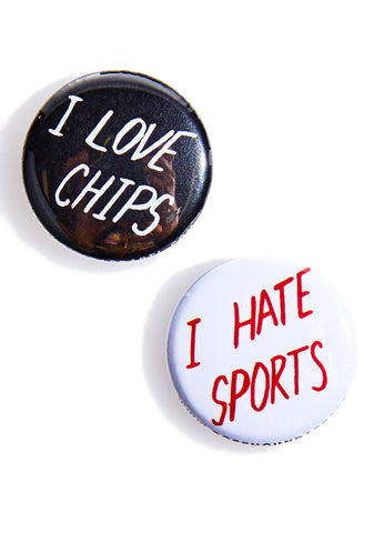 Chips 'N Sports Pin Set