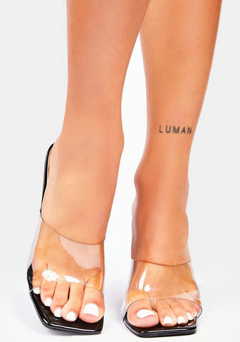 Where You Wanna Be Clear Heels