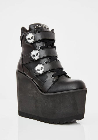 She's Out There Wedge Boots