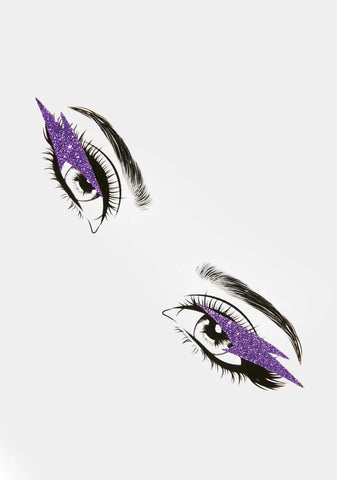 Violet Lightning Strikes Eye Decoration Set