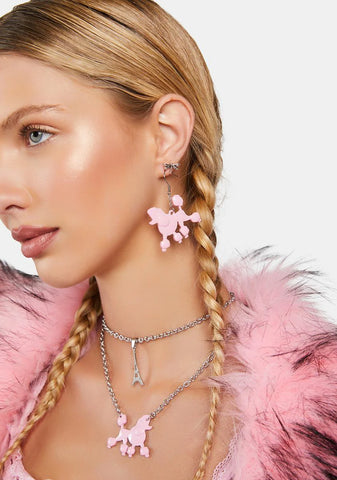 Boujie Pooch Drop Earrings