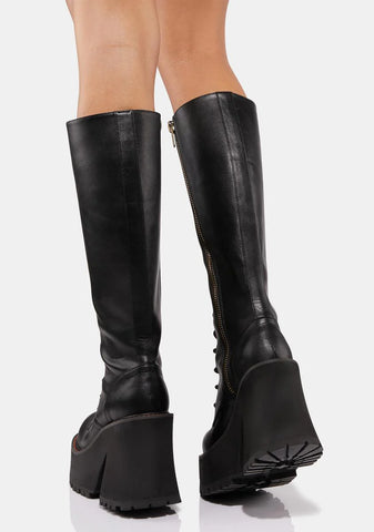 Animal Behavior Knee High Boots