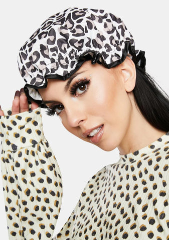 Leopard Shower Cap