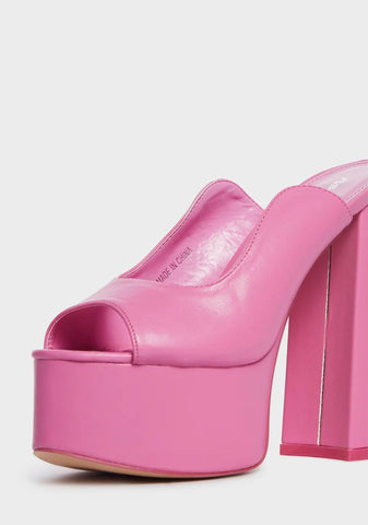 Pink Walt Platform Heels