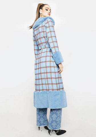 Love Goes On Plaid Coat
