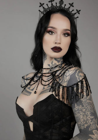 Beware Of Mirrors Rhinestone Harness