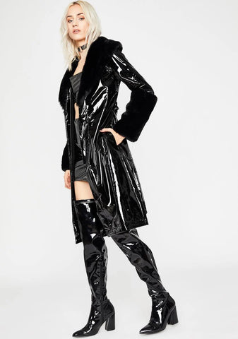 Midnight Trending Charm Vinyl Coat