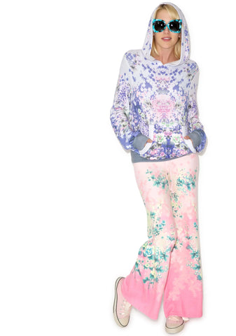 Electric Kimono Malibu Pullover - Dark Red