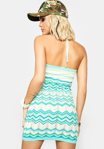 Sapphire Lakeside Views Mini Dress