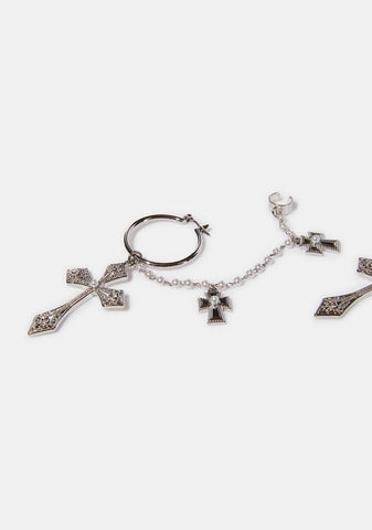 My Confessions Cross Earrings
