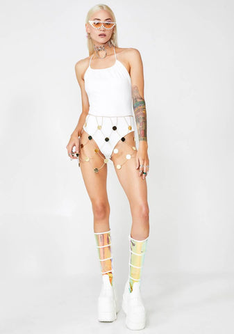 Liquid Sunlight Chain Skirt