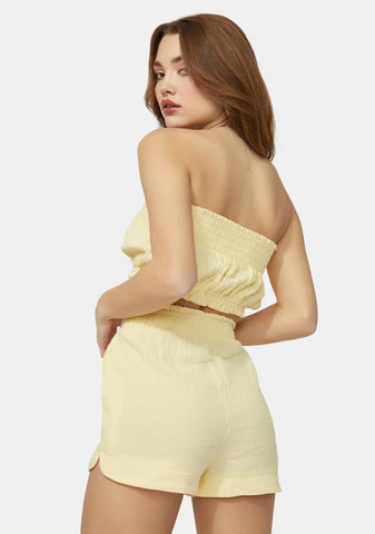 Sunny 2 The Mall Smocked Gauze Short Set
