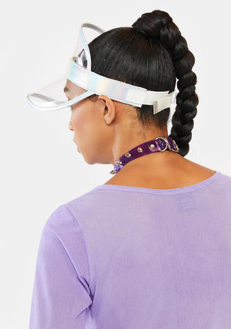 Metallic Laser RetroElectric Visor