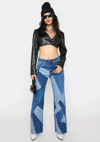 Night I Am Fearless Cropped Blazer