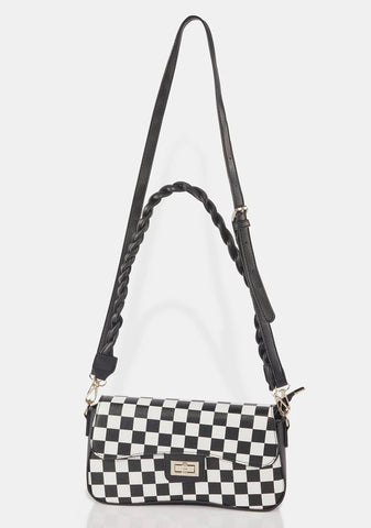Warm Welcome Checkered Crossbody Bag