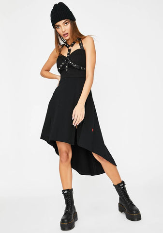Stud Harness Midi Dress