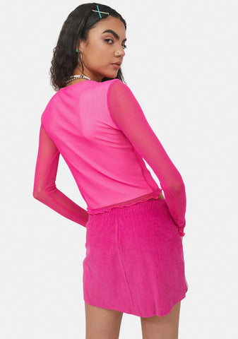 Sweet Stargazer Mesh Top