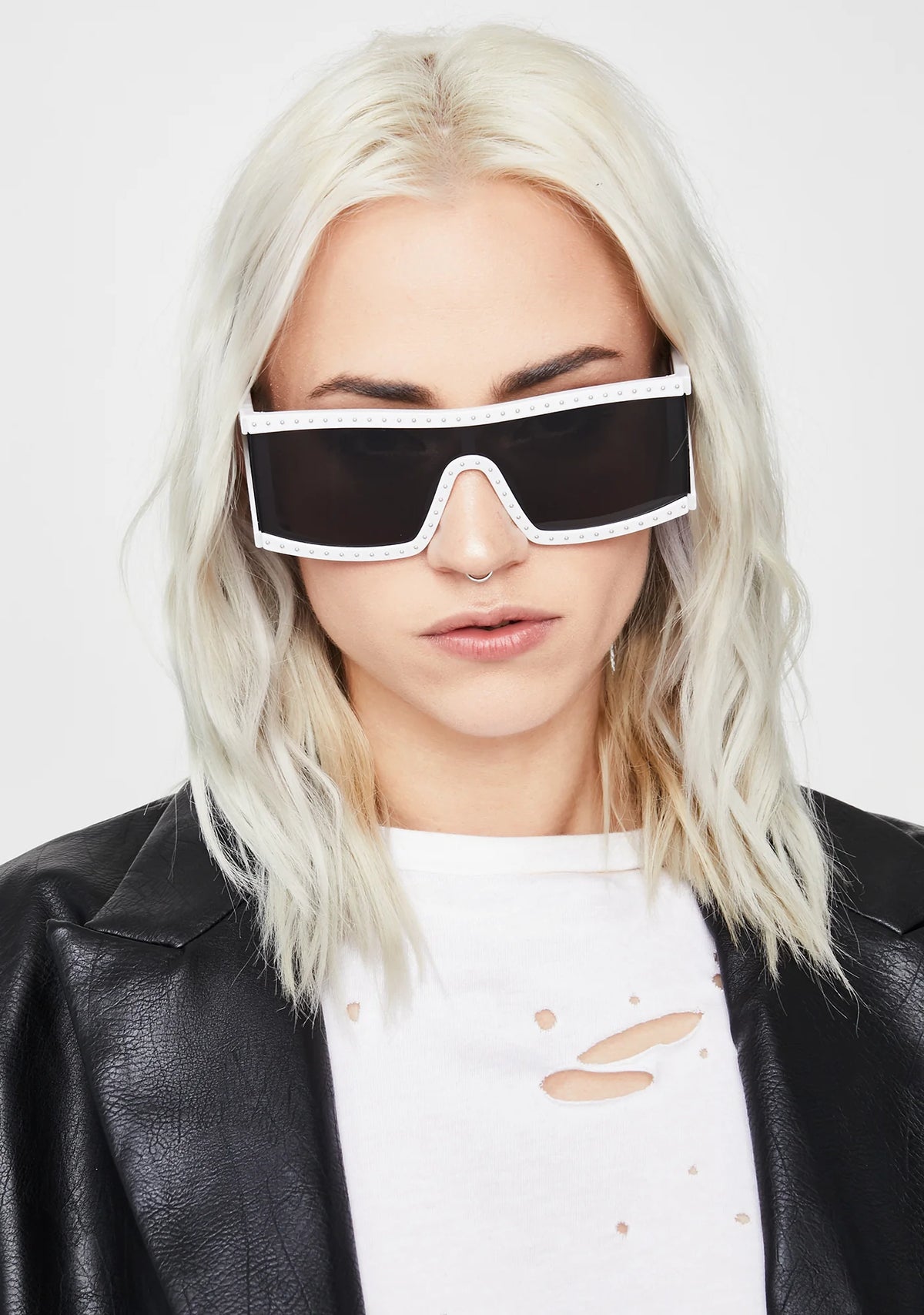 Saintly Scarlet Starlet Shield Sunglasses