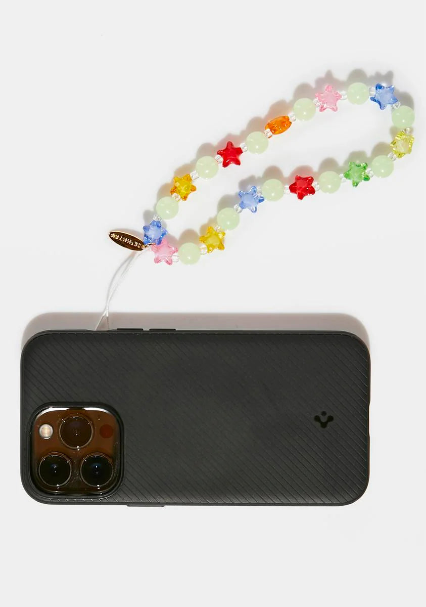 Rainbow Star Beaded Phone Strap
