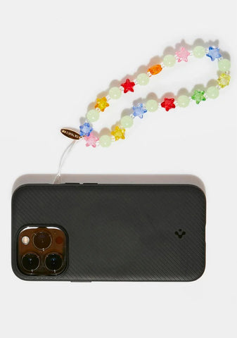 Rainbow Star Beaded Phone Strap