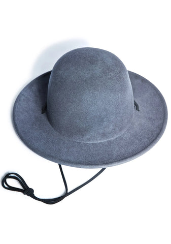 Celine Wool Hat - Dark Gray