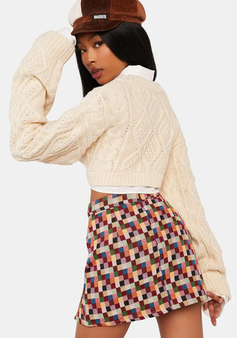 Too Smart For You Mini Skirt