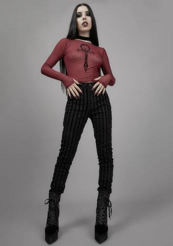 Blood Moon Rising Mesh Top