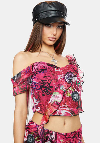 Beat The Streets Chiffon Top